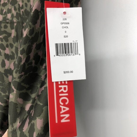 NWT  Good American The Ferocious Legging Green Pink Leopard Print Athletic XS - Picture 7 of 16